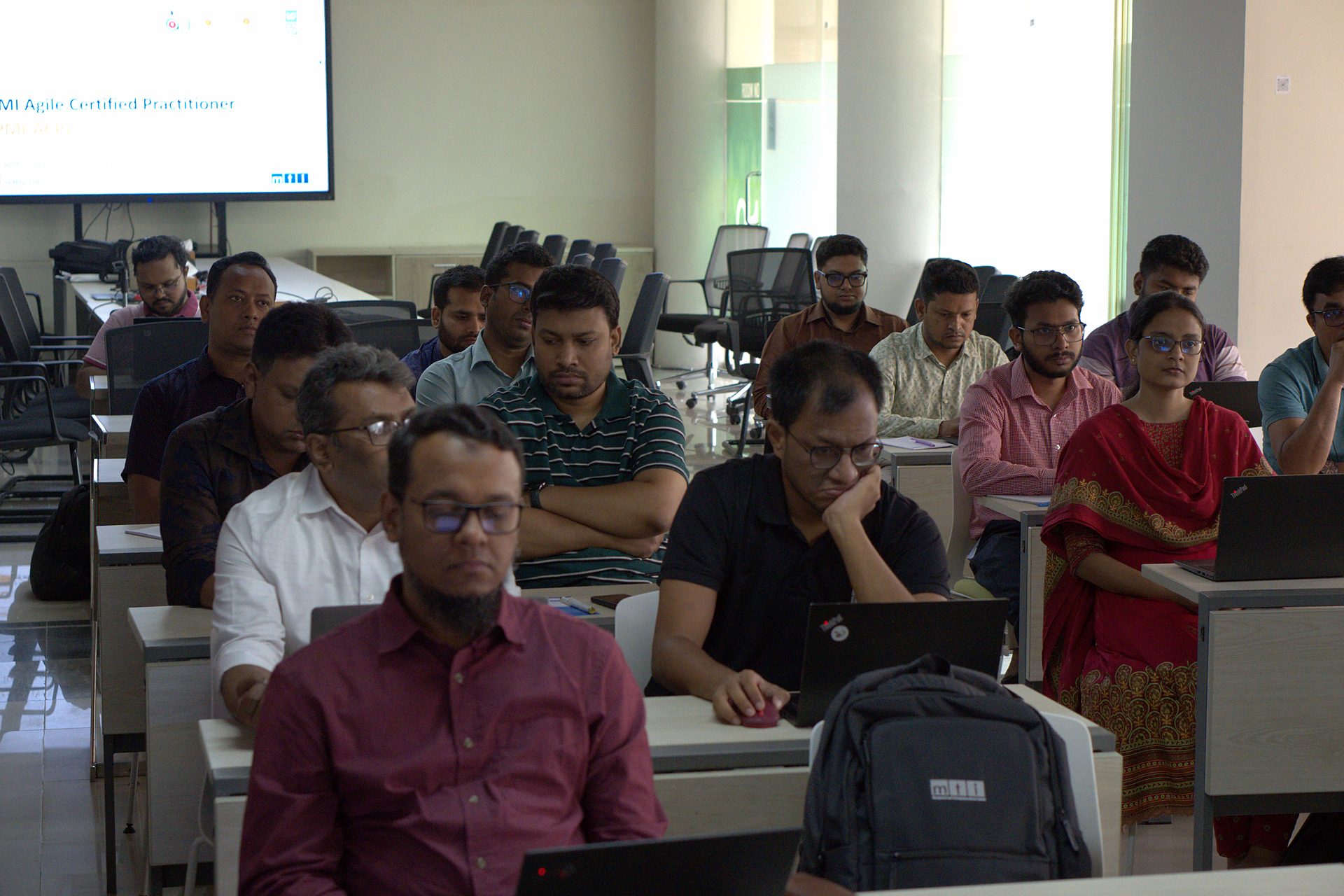 a2i officials at the opening session of the PMI-ACP Agile course, ICT Tower