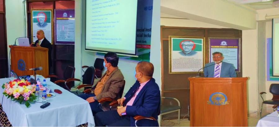 Mr. Khondkar Morshed Millat delivering a keynote speech