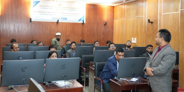 The Deputy Project Director speaking during a session