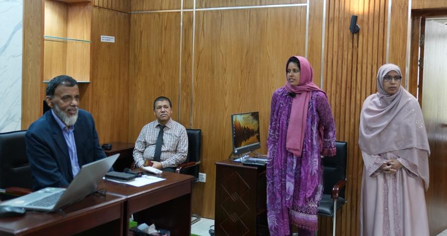 Secretary of IMED addressing the participants