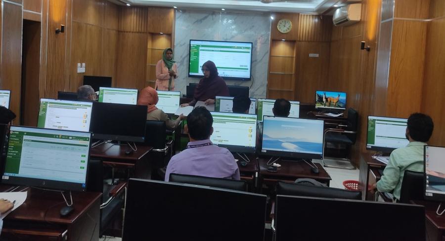 A practical session on the e-PMIS application
