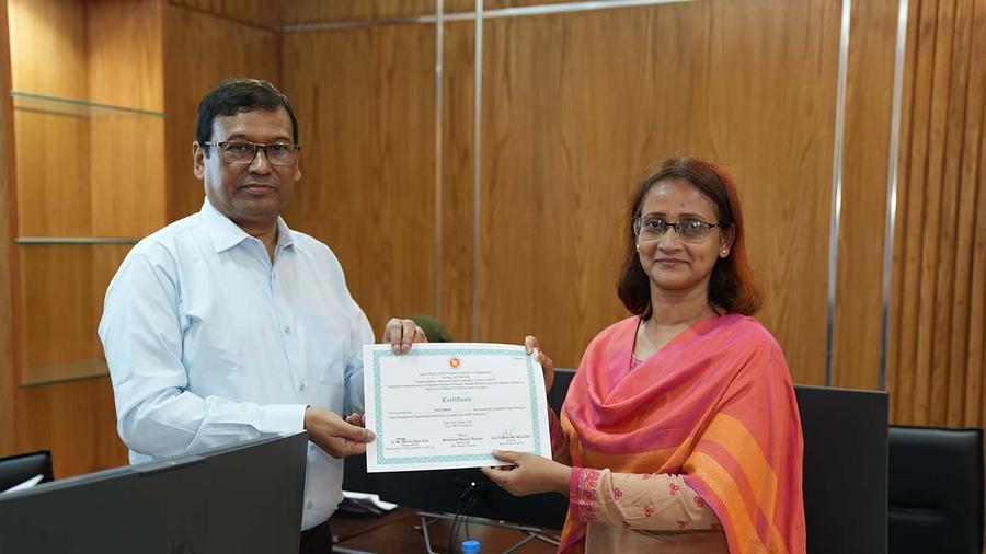 Certificate distribution ceremony