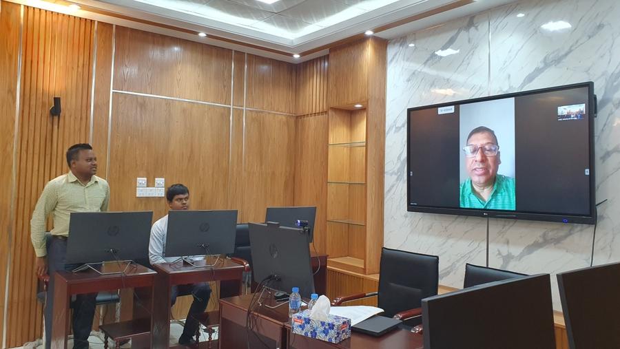 Secretary, IMED delivering the inaugural address virtually