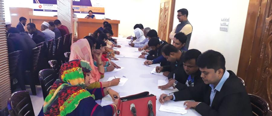 Exam Session at Training venue, Cox’s Bazar, 2nd Batch