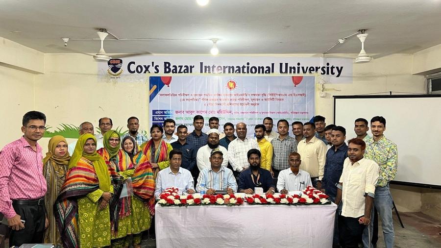 Group photo of the IMED training participants in Cox's Bazar