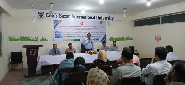 Honorable Secretary being welcomed by participants