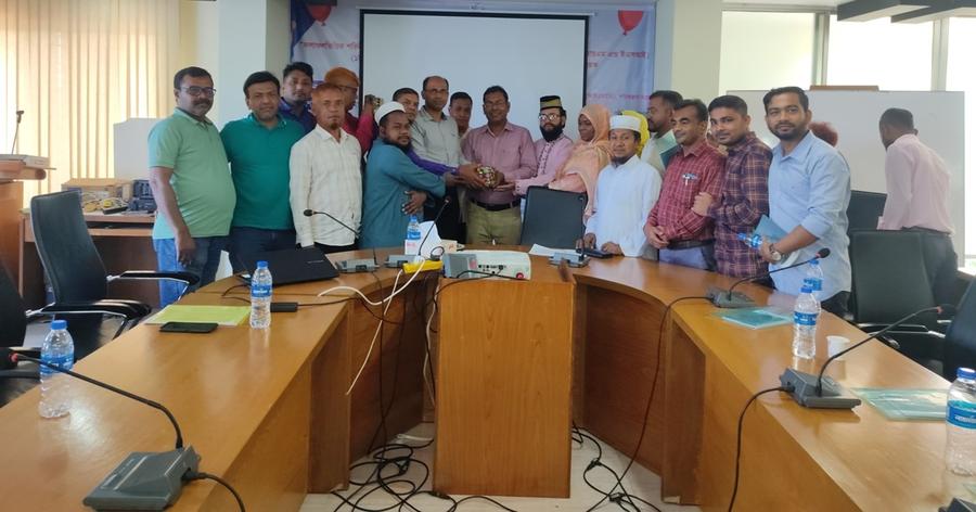 Group photo of the IMED training participants in Sreemangal