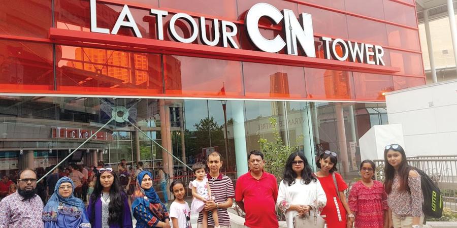 Visit to CN Tower, Toronto, Canada