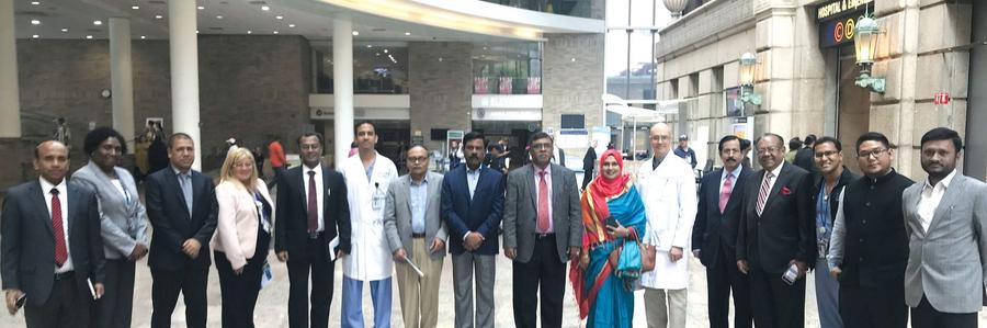 Delegation visiting Bellevue Hospital in New York