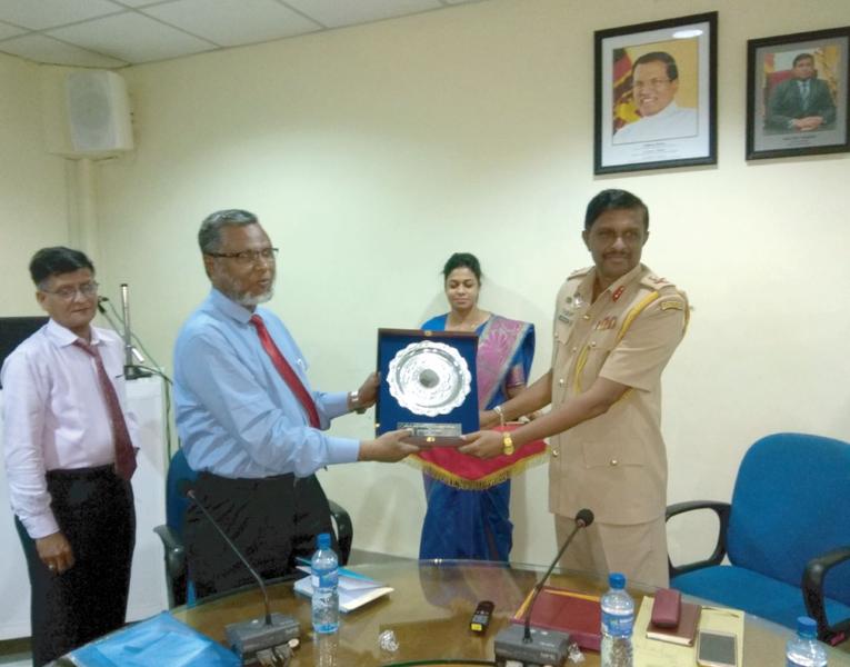 Discussion session at the Department of Civil Defence, Sri Lanka