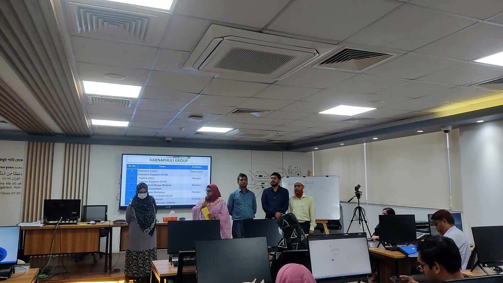 Participants during the audit reporting session