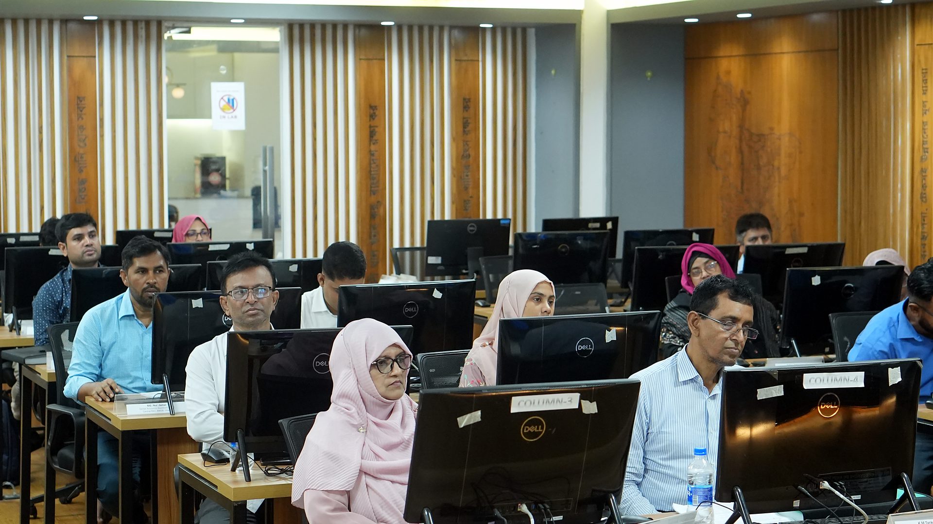 Participants following a session