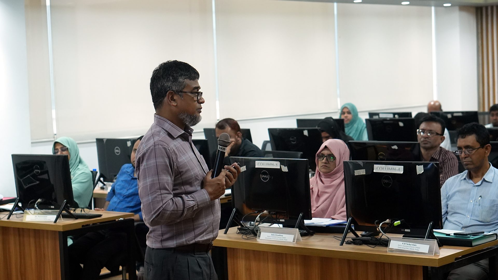 Participant asking a question