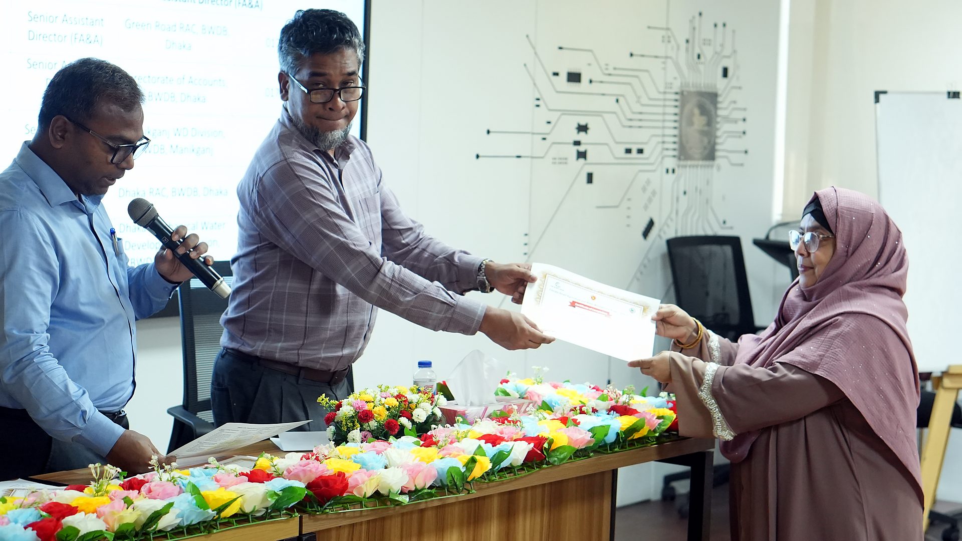 Certificate presentation