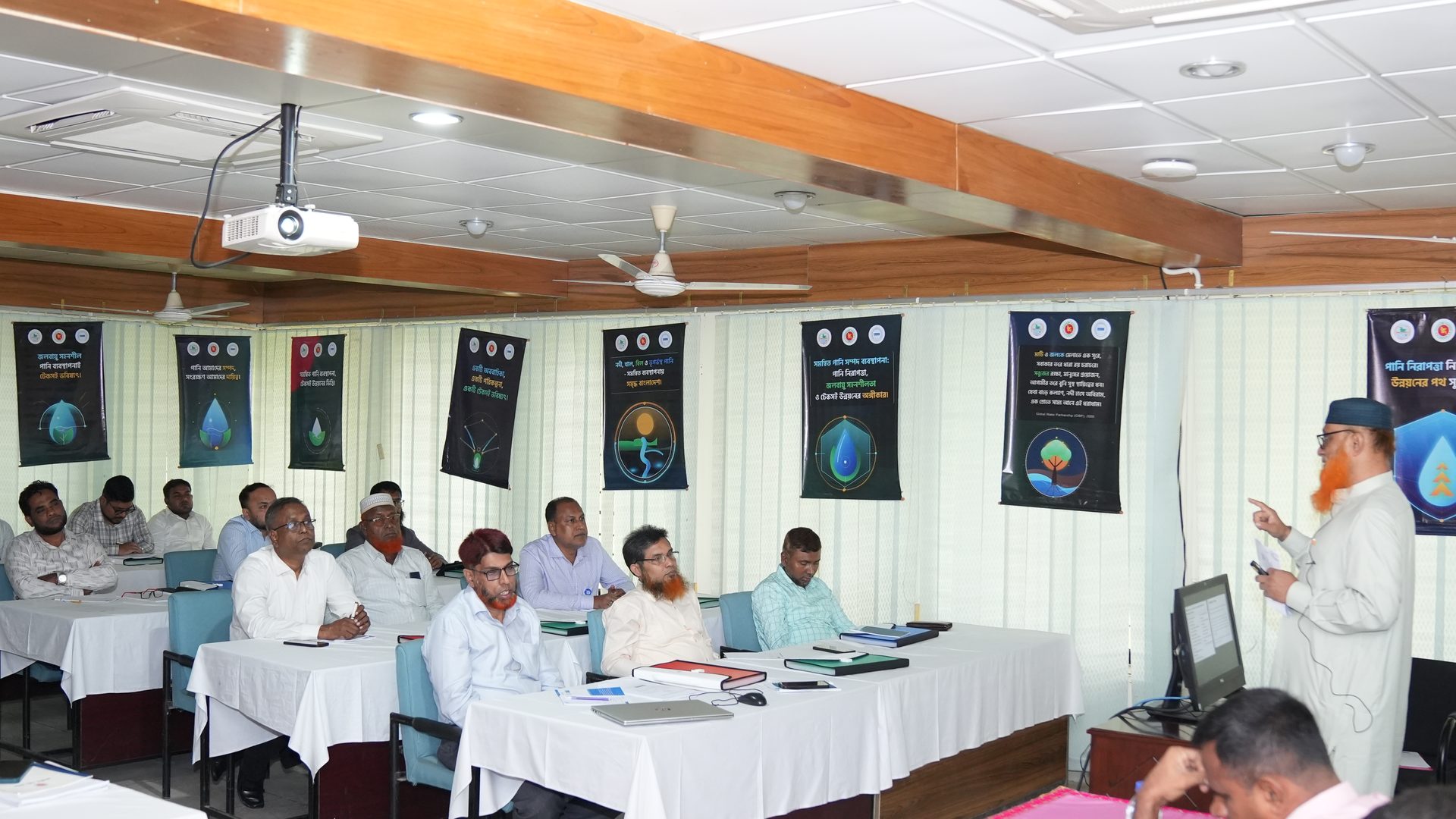 Classroom session in progress at the BWDB Training Institute