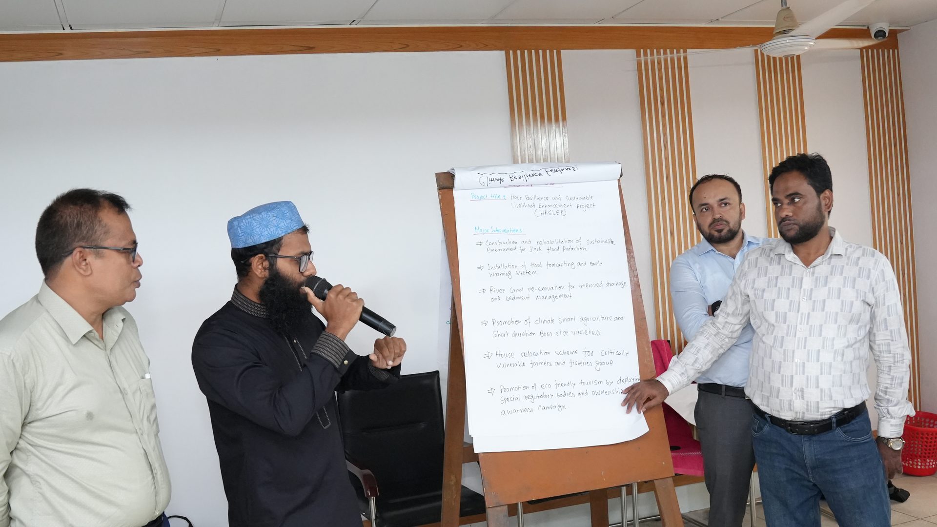 Third poster presentation during the action planning exercise