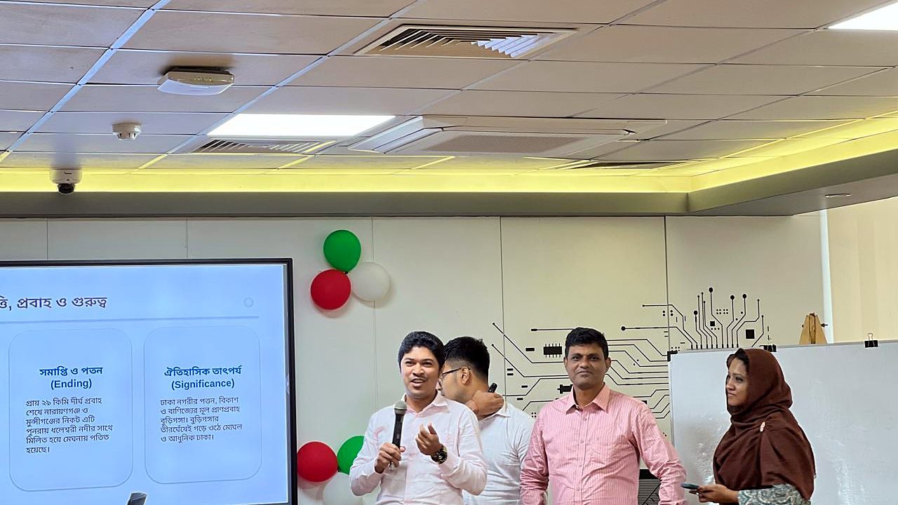 Participant group presenting