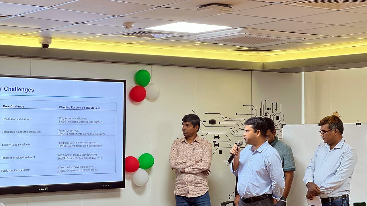 Group presenting challenges in water management