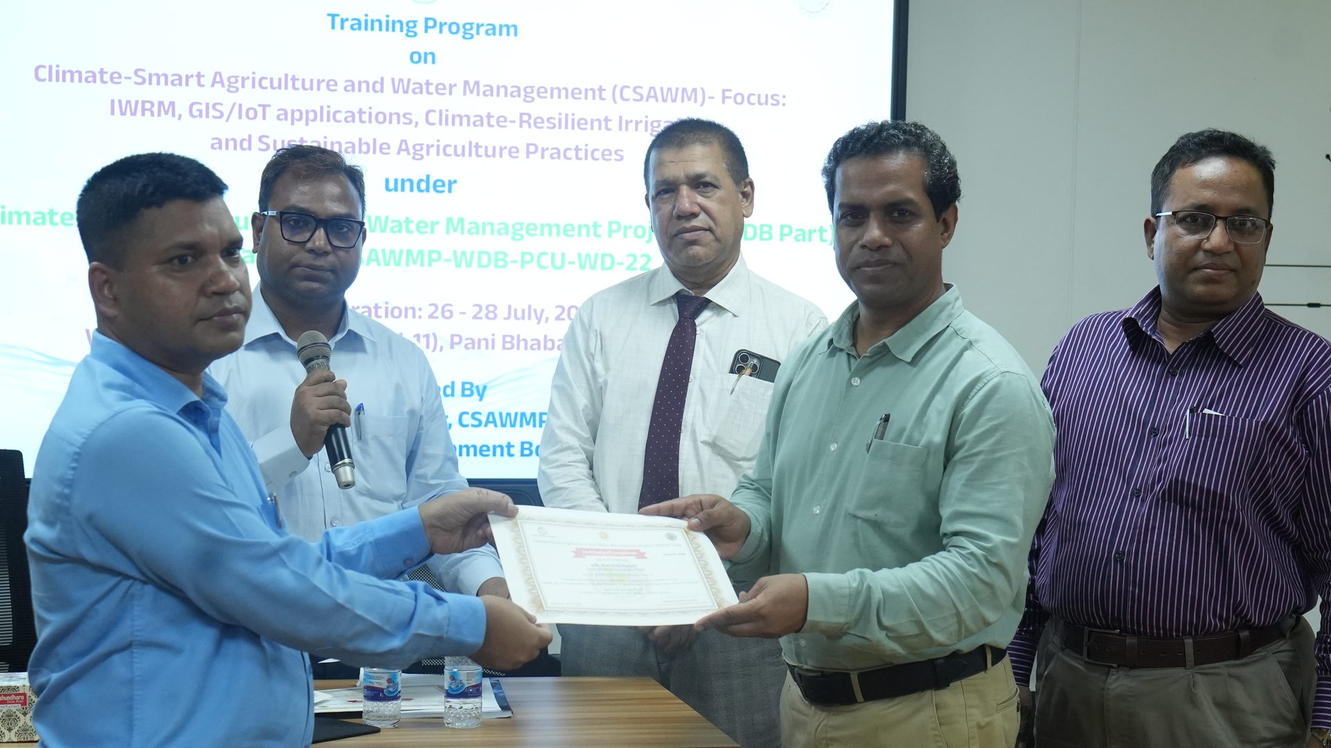 Penultimate certificate presentation