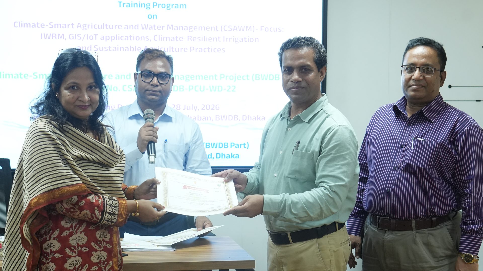 Final certificate presentation of Package 22 Batch 4