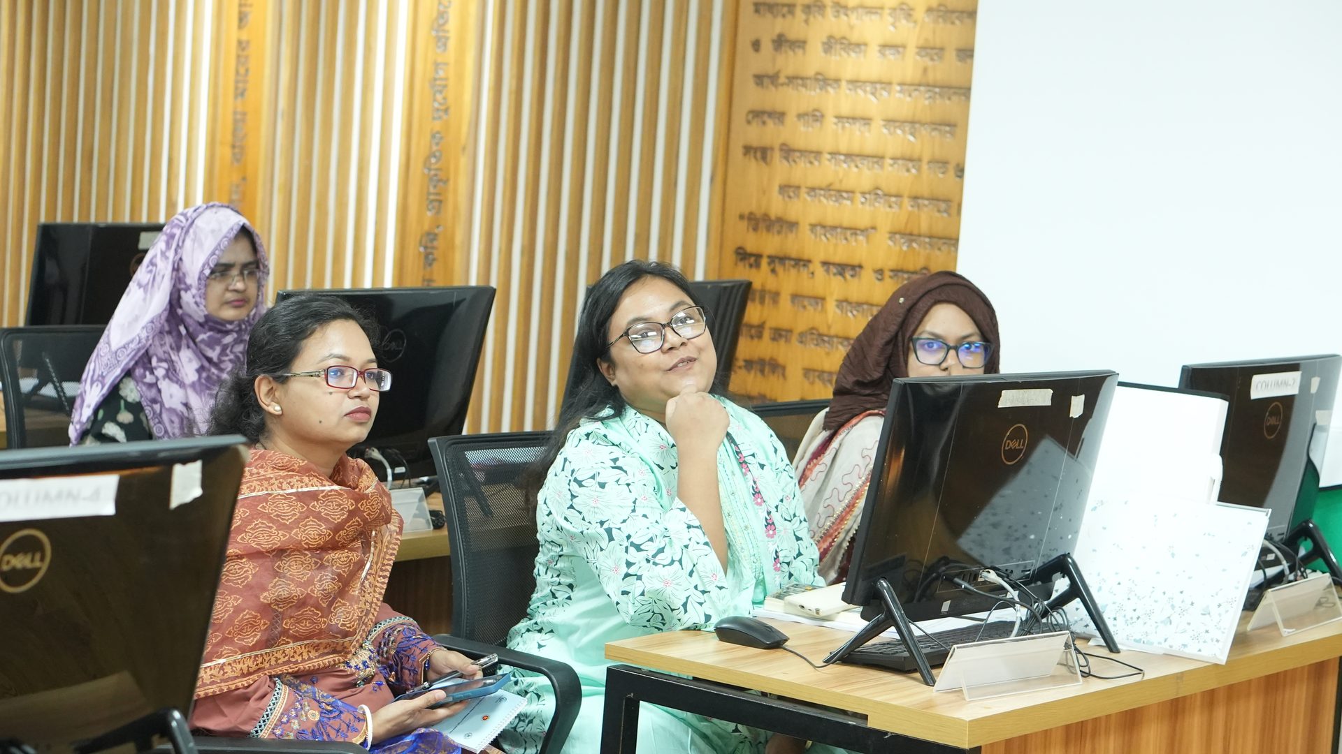 Classroom session on flood and drought management