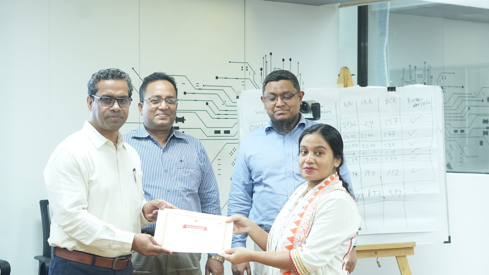 Continuation of the certificate giving ceremony