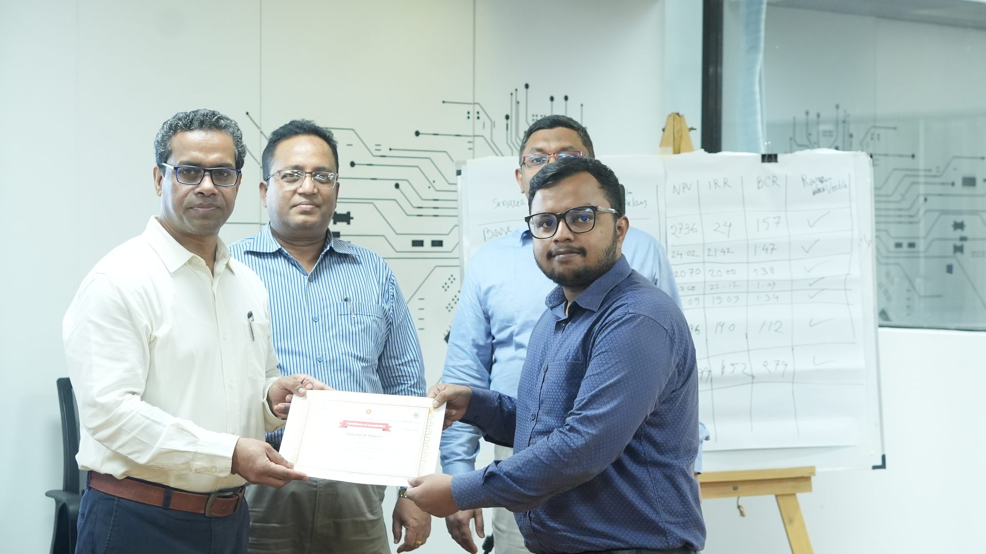 Final certificate presentation of Package 22 Batch 3