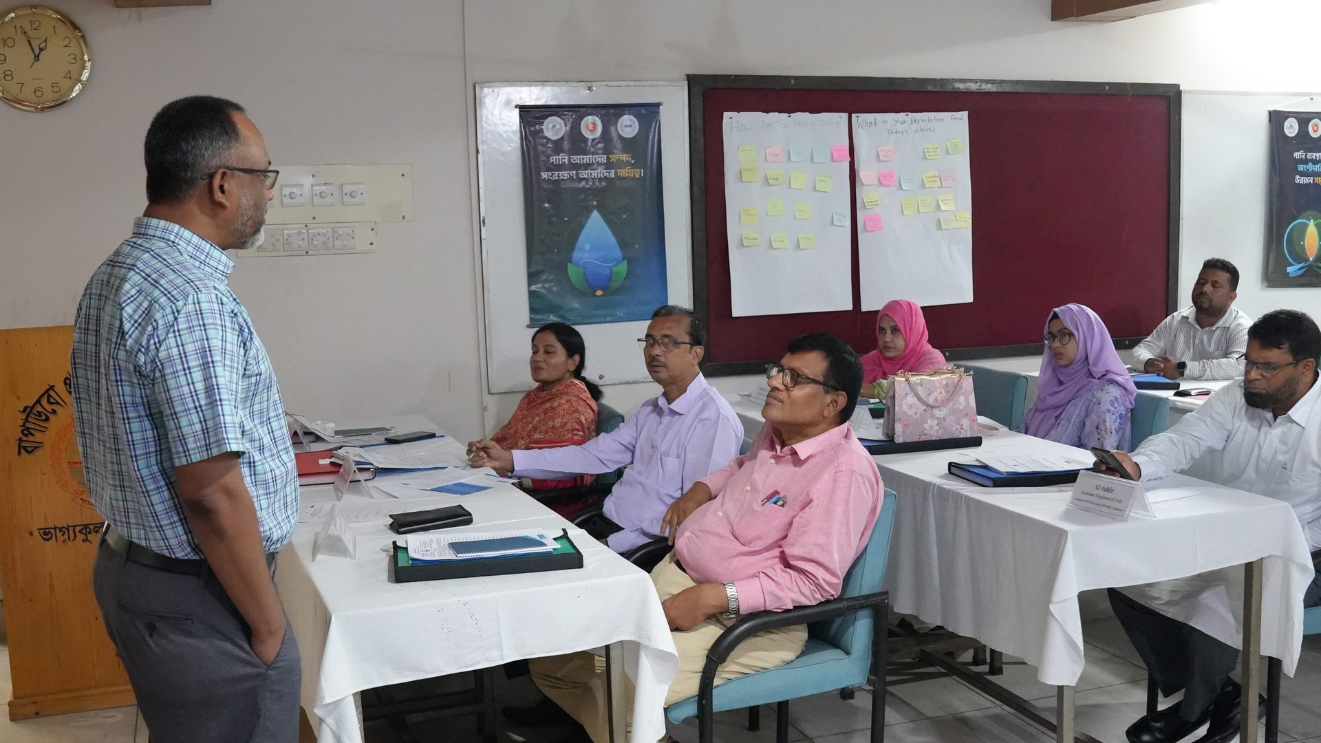 Participants during the financial management session
