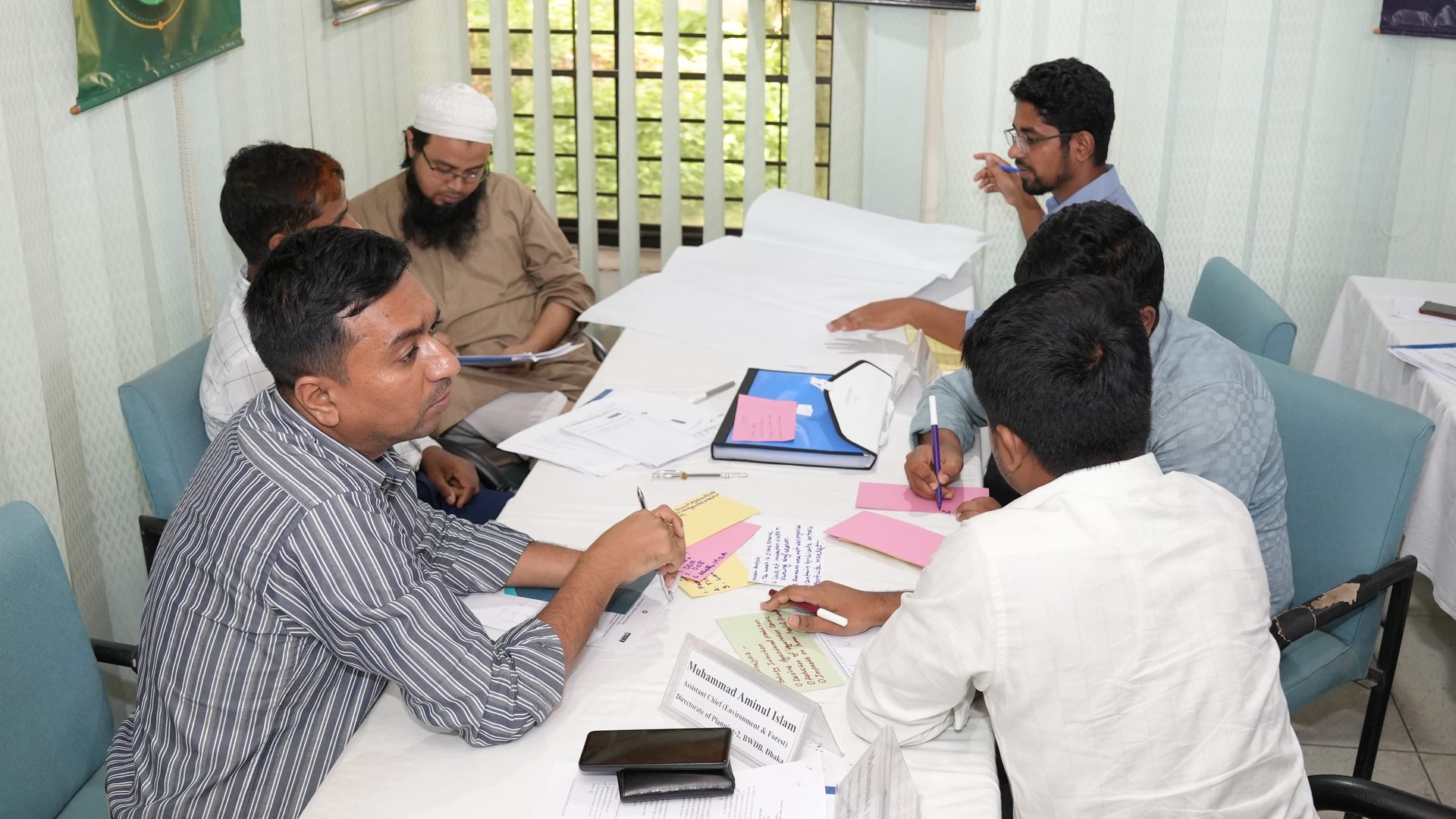 Final group work session before the presentations