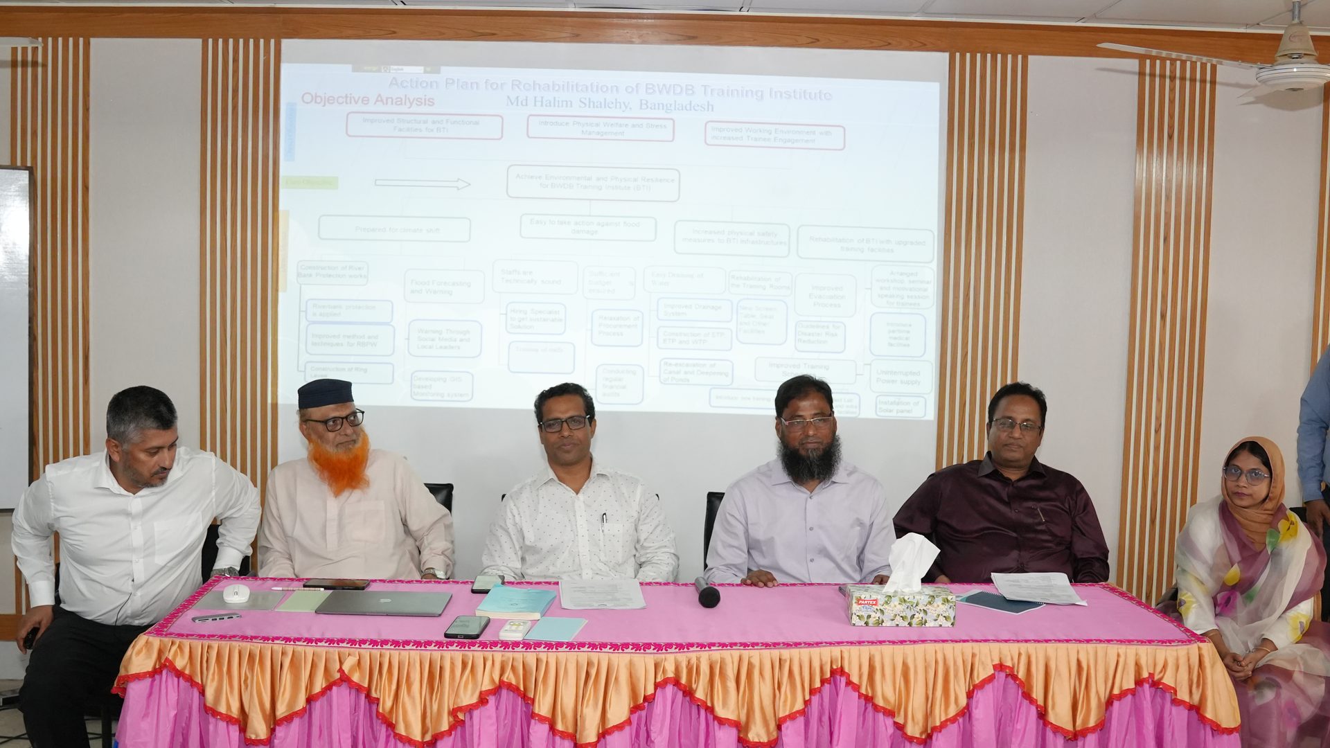 Opening ceremony of the Project Management training course