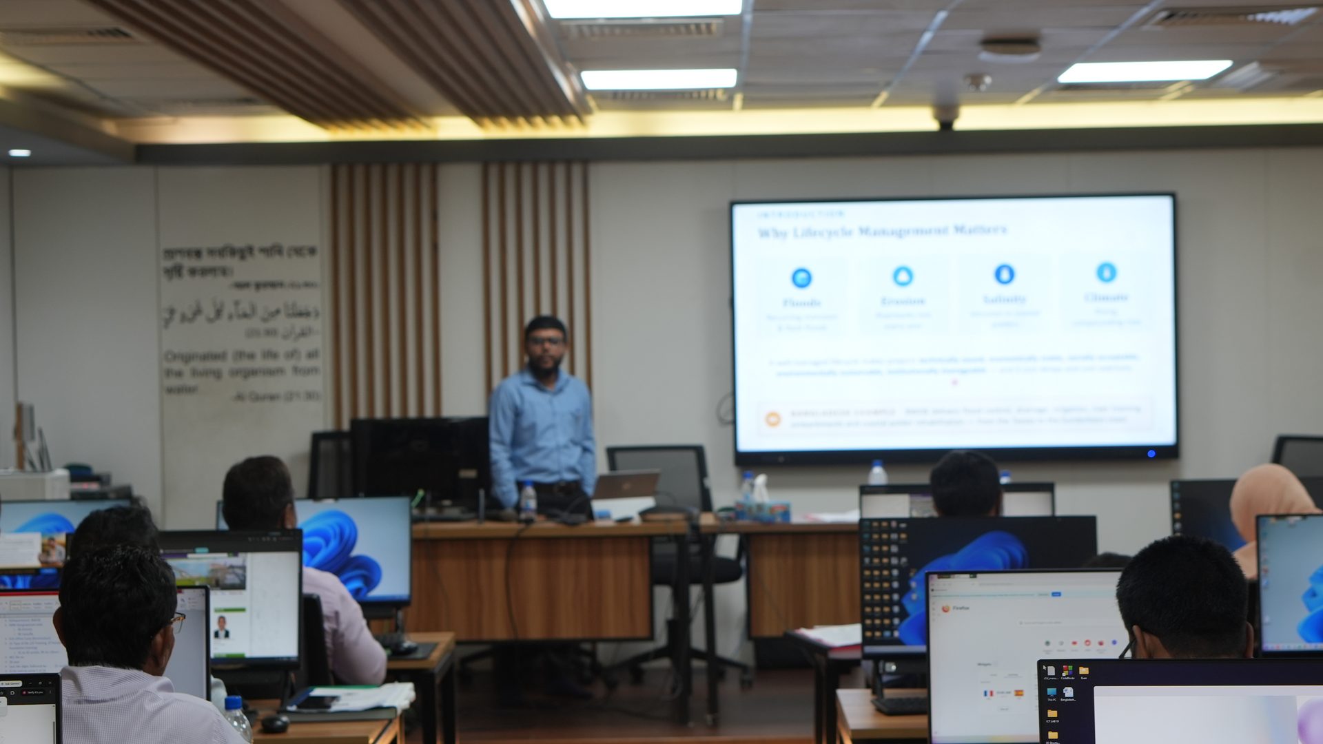 Session on sustainable construction practices and environmental safeguards