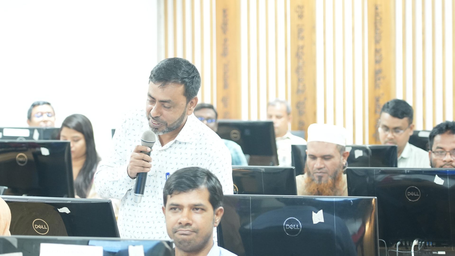 A second participant sharing feedback on the course