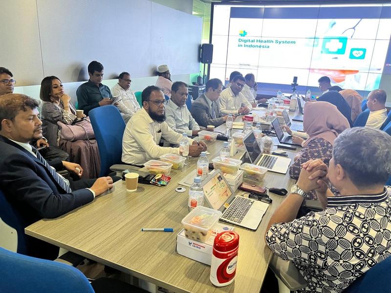 Discussion session at the Digital Transformation Office in Jakarta