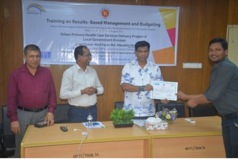 Certificate awarding ceremony