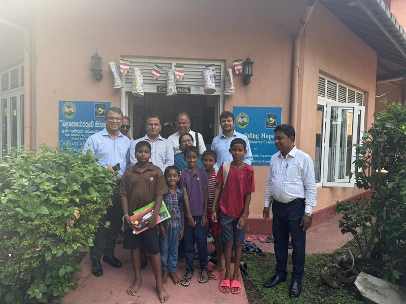 Field visit to a child welfare center
